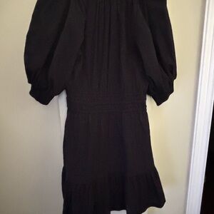 Anthropologie Black Long Sleeve Dress